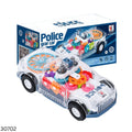 Transparent Concept Gear Police Car Toy