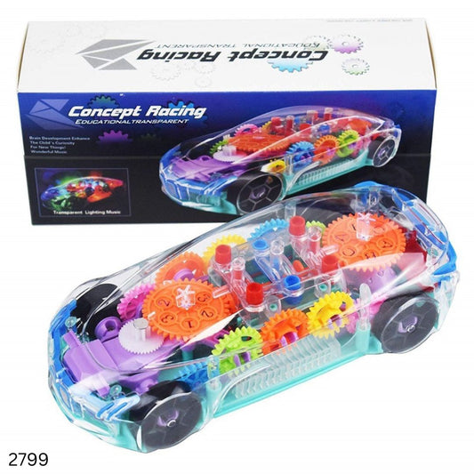 Transparent Concept Racing Light Music Car