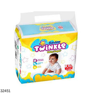 Twinkle Baby Belt Diaper 24 Pieces XXL Size (15-30kg)