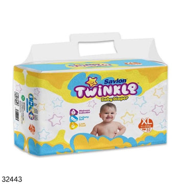 Twinkle Baby Belt Diaper 32 Pieces XL Size (11-25kg)