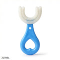 U Shape Baby Soft Silicone Toothbrush  - Blue