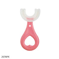 U Shape Baby Soft Silicone Toothbrush  - Pink