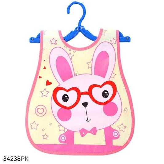 Waterproof Baby Feeding Bib - Pink