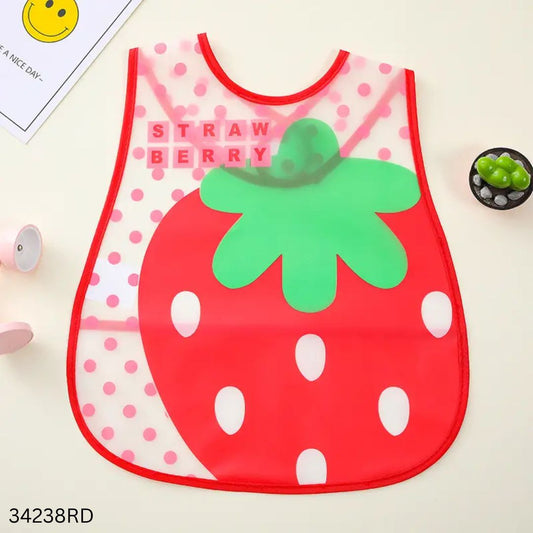 Waterproof Baby Feeding Bib - Red
