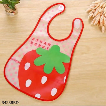 Waterproof Baby Feeding Bib - Red
