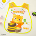 Waterproof Baby Feeding Bib - Yellow