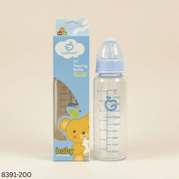 Apple Bear Baby Glass Feeder 200ml