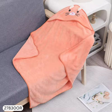 Premium Soft Baby Hooded Cap Towel - Orange
