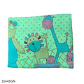 New Born Baby Print Bath Towel Small Size - Green