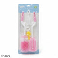 Baby Bottle & Nipple Cleaning Brush Set 6pcs - Pink