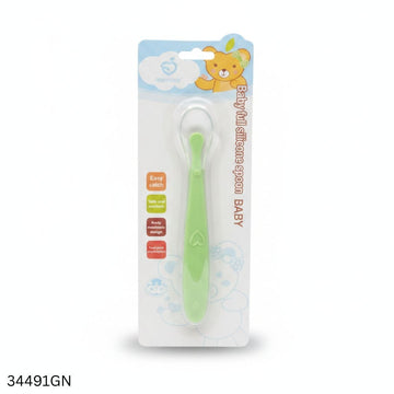 Baby Silicone Spoon Single - Green