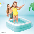 Intex Wet Set Square Shape Inflatable Kids Swimming Pool 34 Inchi - Blue