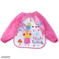 Long Sleeves Printed Bib - Pink