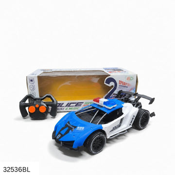 Moka Police Rechargeable Remote Control High Speed Racing Car - Blue