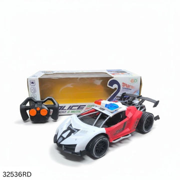 Moka Police Rechargeable Remote Control High Speed Racing Car - Red