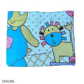 New Born Baby Print Bath Towel Big Size - Blue