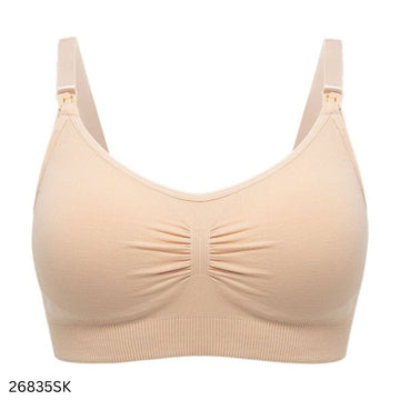 Soft Seamless Maternity Nursing Bra - Skin