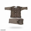 Winter Soft Baby Dress Set - Dark Brown