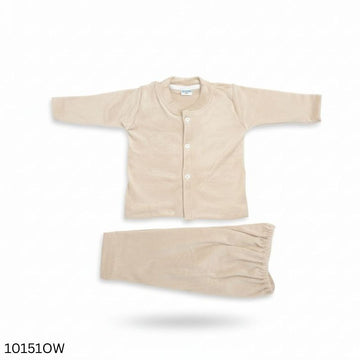 Winter Soft Baby Dress Set - Off-White