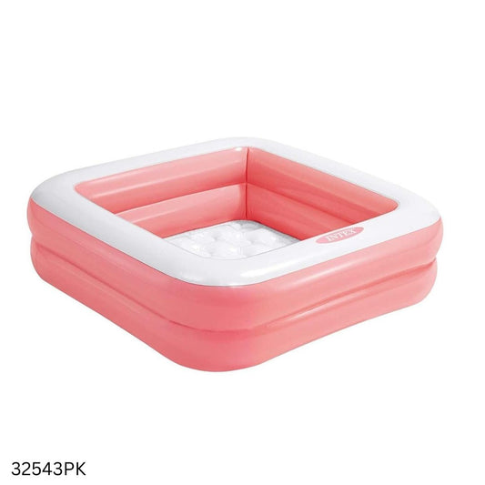 Intex Wet Set Square Shape Inflatable Kids Swimming Pool 34 Inchi - Pink