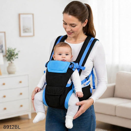 Stylish Comfortable & Adjustable Baby Carrier Bag – Blue