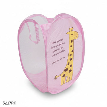 Foldable Mini Washing Laundry Basket - Pink