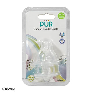 PUR Comfort Feeder Slim Neck Nipple 2pcs – Medium