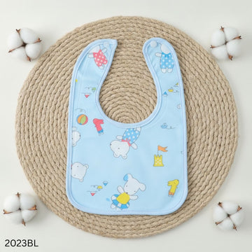 Soft Silicone Baby Eating Bib 1pcs - Blue