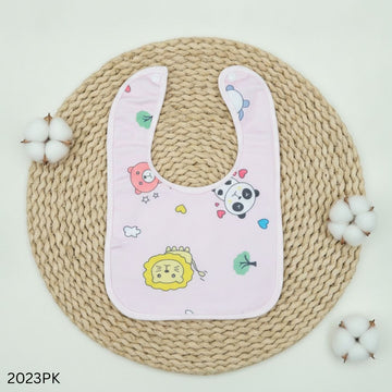 Soft Silicone Baby Eating Bib 1pcs - Pink