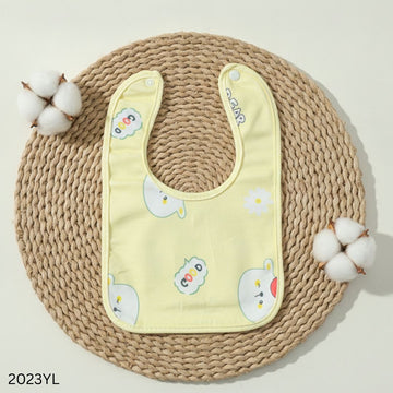 Soft Silicone Baby Eating Bib 1pcs - Yellow