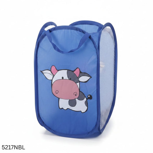 Foldable Mini Washing Laundry Basket - Navy Blue