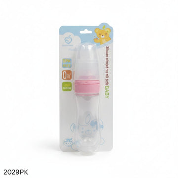 Soft Silicone Baby Spoon Feeder 90ml - Pink