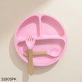 Food Grade Silicone Dining Plate - Pink