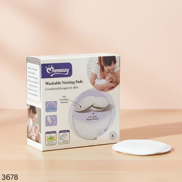 Momeasy Soft Absorbent Washable Nursing Breast Pad - 6pcs