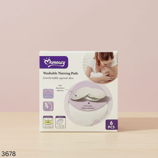 Momeasy Soft Absorbent Washable Nursing Breast Pad - 6pcs